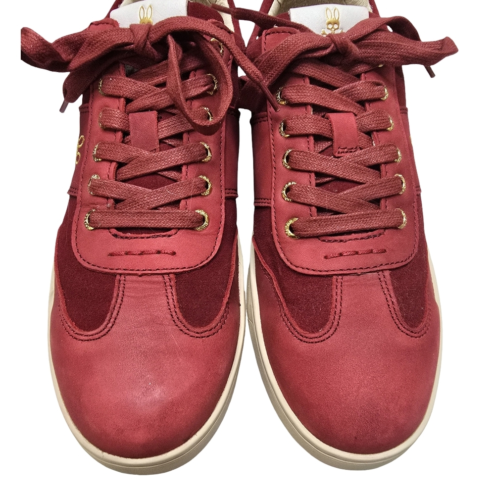 Psycho Bunny Sneakers Shoes Leather & Suede Trim Powerline Size 9.5 RARE - Picture 5 of 7